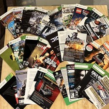 XBOX 360 Manual Lot Of 15 Plus Many Inserts