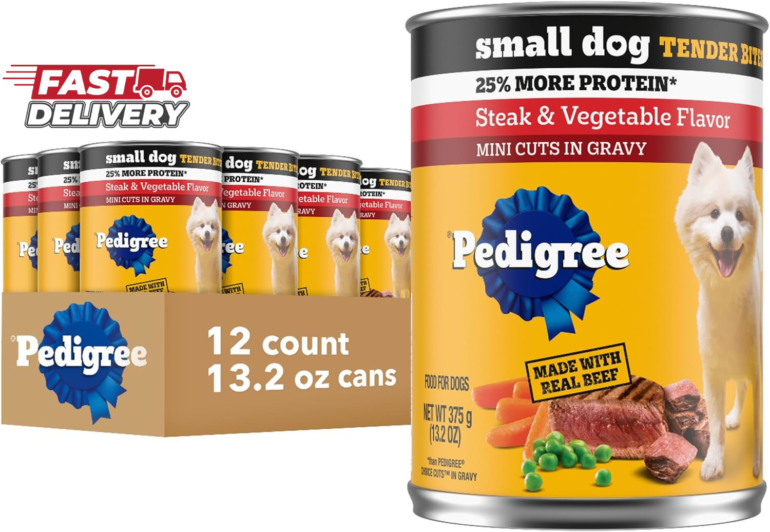 Cans, Steak & Vegetable Fl