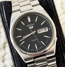 Seiko 5 Automatic Cal 6309 Vintage Black Dial 17 Jewels Day Date Japan Made
