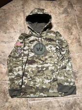 Washington Football Team Commanders Men  s XL Nike Camo Salute To Service Hoodie