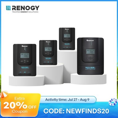 Renogy MPPT Solar Charge Controller 20A/30A/40A/60A/100A 12V/24V/36V For Solar