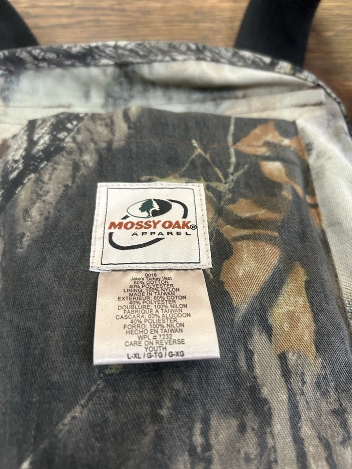 Mossy Oak Vintage Breakup L/XL Vest National Wild Turkey Federation Jakes - Image 2 of 4