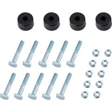 Industrial Bolted Pallet Rack Hardware Kit Includes 10 Nuts 10 Bolts 4 Bushings