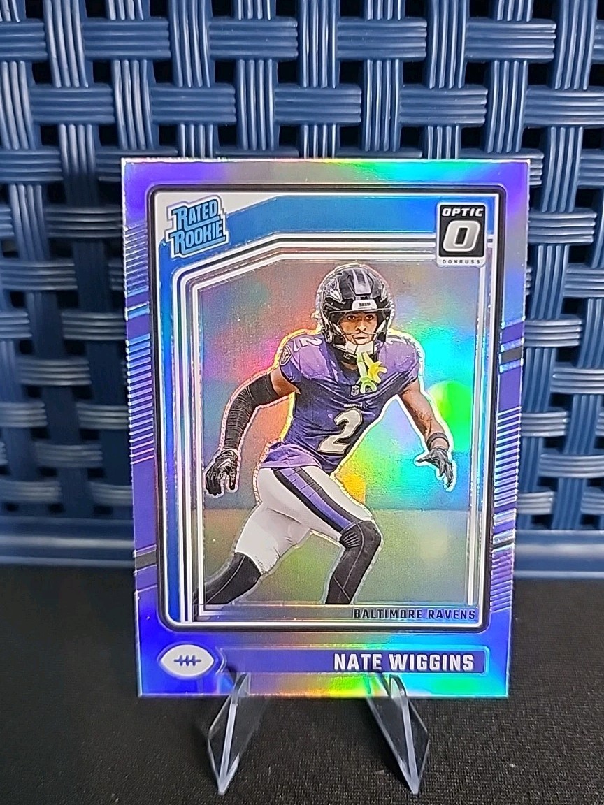 2024 Panini Donruss Optic - Rated Rookie Nate Wiggins #281 Holo Prizm (RC)
