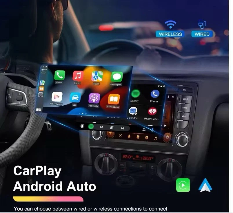 Autoradio 7” Android 15 Carplay Stereo Per AUDI A3/S3/RS3 2003-2012 NAVI 4+64GB - Immagine 3 di 4