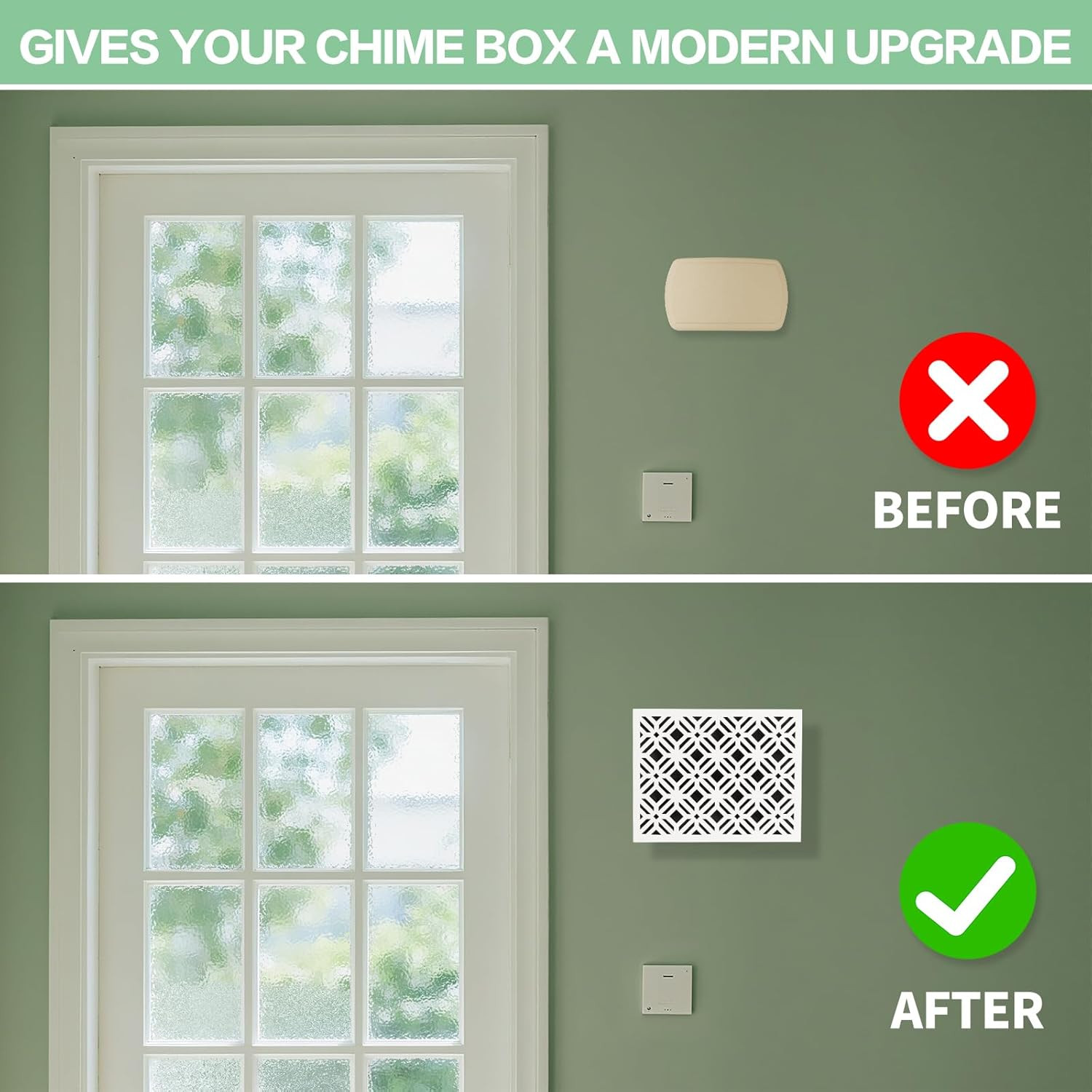 Doorbell Chime Cover Box Only Modern Decorative Covers Indoor Chimes Universal
