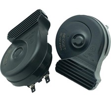 12V Universal Loud Compact Thin Car Horn Kit Bass Deep Double Pitch Upgrade