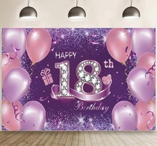 Nelbiirth Happy 18th Birthday Decorations Kit - Large Blue & Silver Backdrop Banner, Balloons, Party Supplies - View #8
