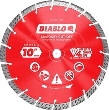 Diablo DMADST1000 10" Diamond Segmented Turbo Masonry Cut-Off Blade