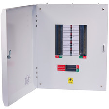 Image of Lewden TP & N Type B Distribution Board 4 Way AC33798 Electrics Metal Board Unit