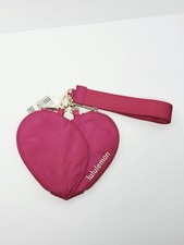 Lululemon Dual Pouch Wristlet Heart PSNT Gold Passionate Pink NWT