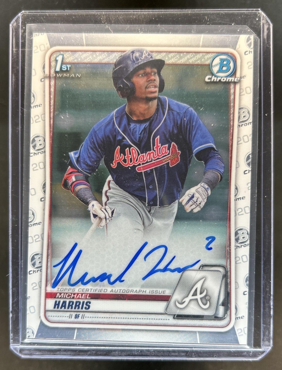 2020 Bowman Chrome Michael Harris Auto 1st Prospect #CPA-MH Braves