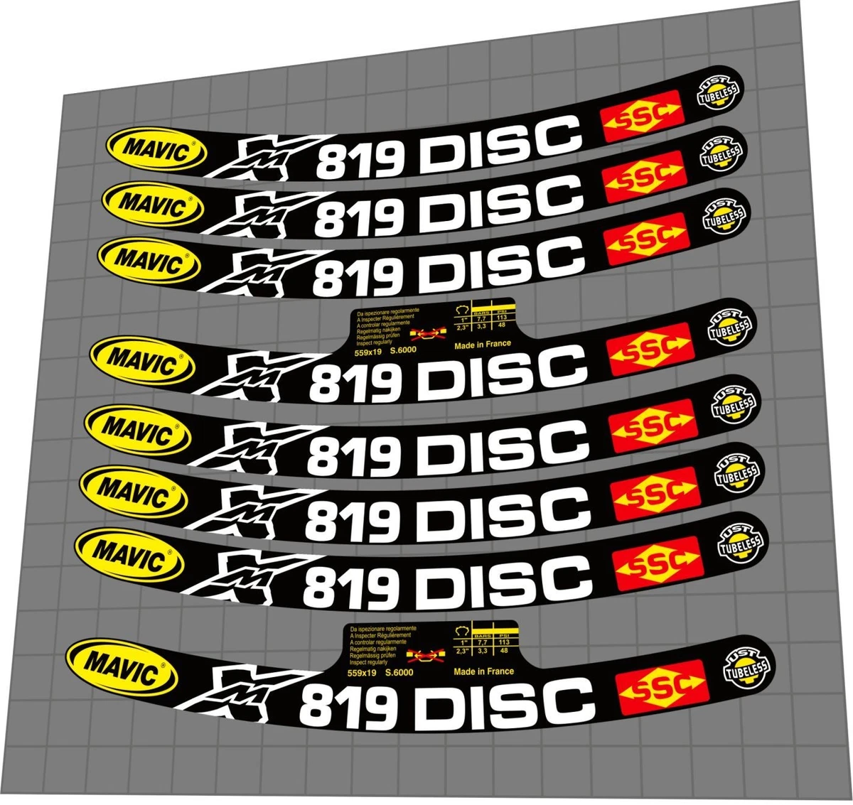 Stickers MAVIC MODULE 3 700C - Autocollants Vélo D'origine - Neuf France