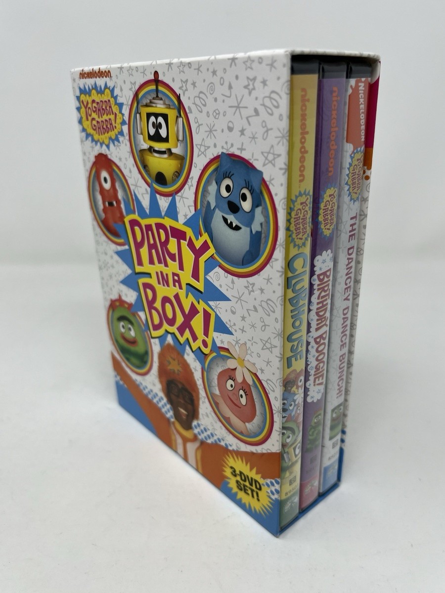 Yo Gabba Gabba! Party in a Box DVD 3-Disc Set, Nickelodeon, Brand