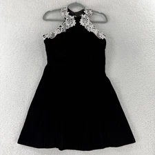 Jessica McClintock Gunne Sax Dress Womens Size 9/10 Vintage Made in USA Velvet