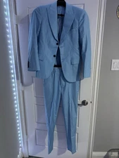 NWT Men’s Wangyue Light Blue Size XXS Pants, Jacket, and Adjustable Vest