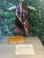 Louis Vuitton Multicolor "Confidential Garden" Silk Square Scarf
