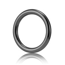 15pcs Metal Seamless Welded O Rings Hardware Crafts Dog Collar Gunmetal 1 inch