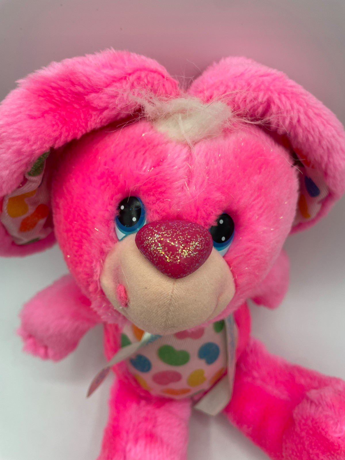 Kenner Yum Yums Pink Bunny Plush 13” Jellybean Ears Vintage Hallmark 1989 Eggs