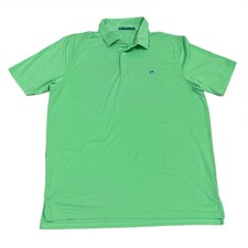 Southern Tide Club Men's Size XXL Lime Green Performance Polo Shirt