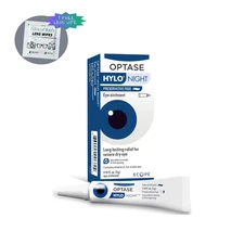 Optase HYLO Night Eye Ointment 5g_Dry Eye Relief_Exp. 2028_+ 1 Free Lens Wipe