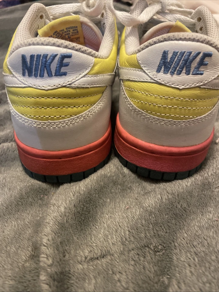 Nike Air Dunk low WOMEN'S 7 L LAVA force sb white Pink Yellow sneakers retro2007 - Image 4 of 4