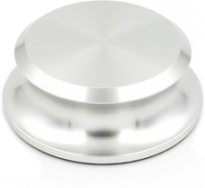 Vinyl Record Weight Stabilizer Turntable Accessory Silver Free Ship