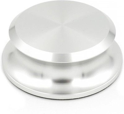 Vinyl Record Weight Stabilizer Turntable Accessory Silver Free Ship