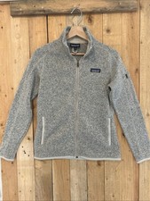 S Patagonia Sweater Small Full Zip Fleece Jacket Stone Wash