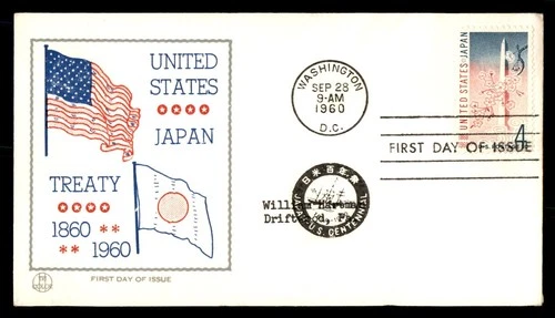 Mayfairstamps US FDC 1960 Washington DC America and Japan treaty First Day Cover
