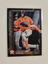 2025 Topps Baseball #307 Jeremy Pena Black Parallel SP #/74 🔥 Astros