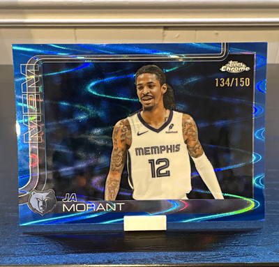 Topps 2024-25 Topps Chrome Ja Morant #158 Memphis Grizzlies Serial #134/150
