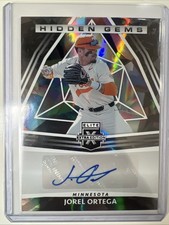 2022 Panini Elite Extra Edition - Hidden Gems Jorel Ortega #HG-JO Black (AU, RC)