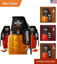 The General’s Hot Sauce Heat Seeker 3-Pack Gift Set – Grenade Hot Sauce Varie...