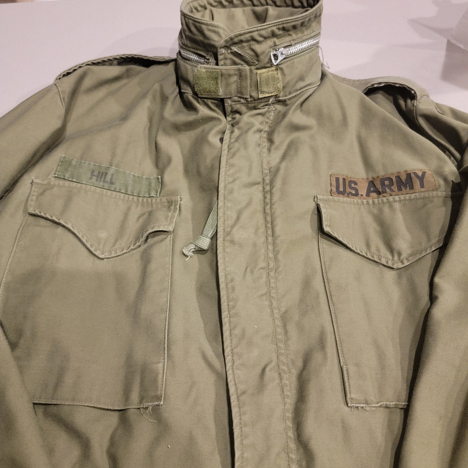VTG 60’s 1968 Vietnam US Military M-65 Coat Man’s Field Jacket OG-107 Small Reg