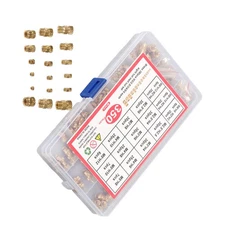 350Pack threaded inserts assortment kit M2-M6 metric internal thread rolled