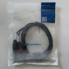 Cable Matters 3.5mm TRS To Dual Female XLR3 Breakout Cable 6 Feet 500030-6 NEW