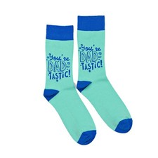 Men's Pair Novelty Socks Size 7-11 - You're Dad-Tastic