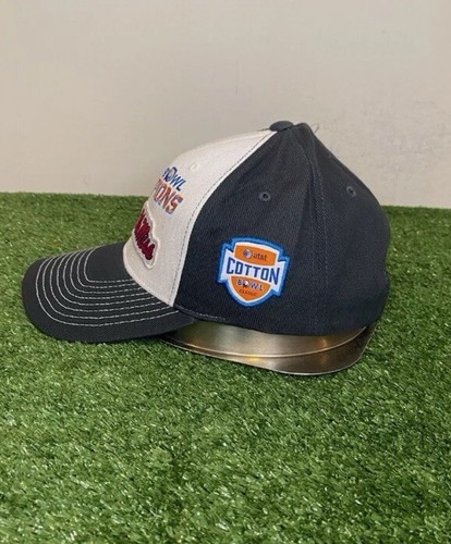 Ole Miss Rebels hat cap strap back gray white Y2K football new Cotton Bowl - Picture 4 of 9
