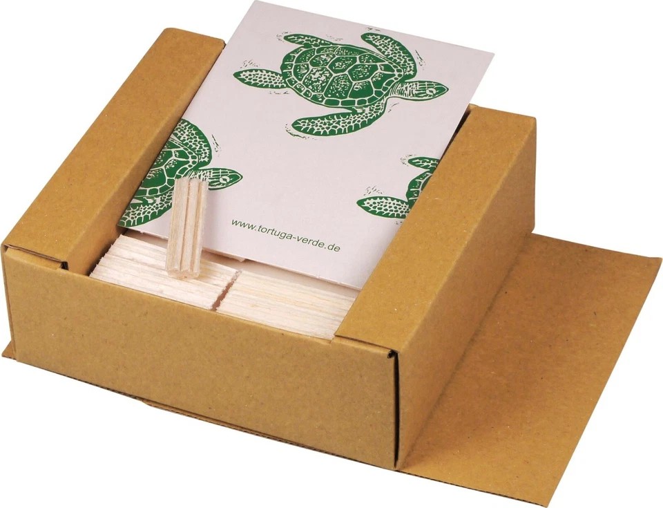 110 St. TORTUGA VERDE   BALSAHOLZ PFEIFEN NATUR FILTER - 9 mm - NEU - 101621 - Bild 2 von 3