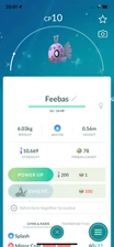 Pokemon Shiny Feebas ! Registered or Unregistered ! 30 Days Friendship !! Go