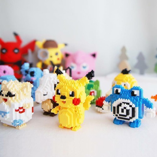 Bikachu Pocket Monster Charmander Squirtle Micro Bricks Toy Children's gifts - Picture 5 of 78