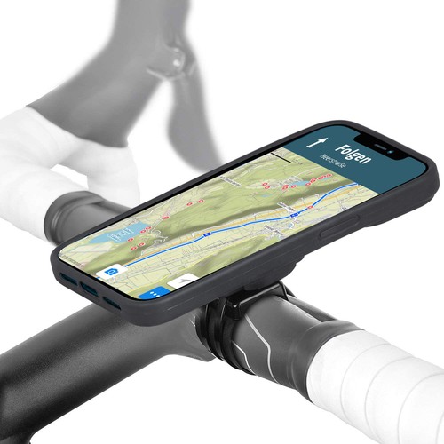 QuickMOUNT iPhone 12 / 12 Pro Support de Vélo Housse de Téléphone Portable VTT Vélo de Course Vélo Électrique - Photo 2/12