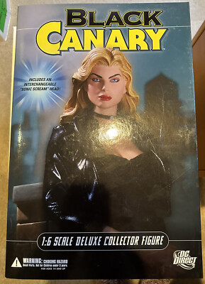 DC Direct 1:6 Scale 13'' Deluxe Collector Figure Black Canary New
