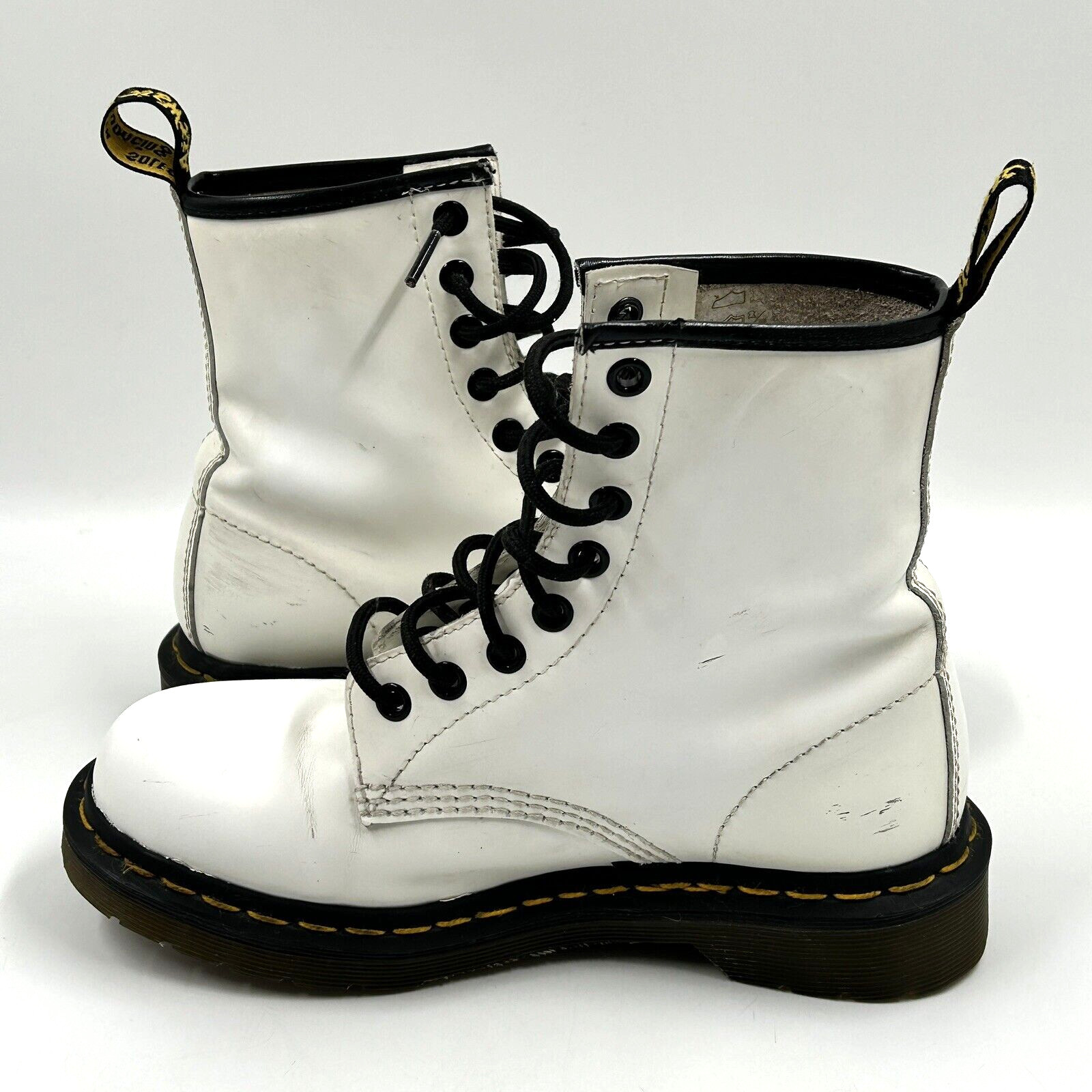 Doc Dr Martens Air Wair 11821 White Boots 8 Eyelet US Women’s Size 5 thumbnail 13