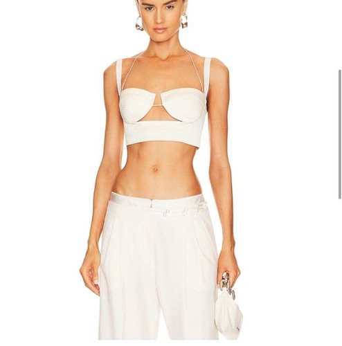 Anna October Cecile Top Ivory Underwire Cups Sexy XS NWOT $545 - Picture 7 of 8