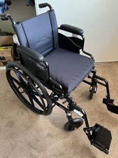 INVACARE EXTRA LARGE WHEELCHAIR, TRACER SX5 BLACK, WITH SYNCHRONY CUSHION, NEW 