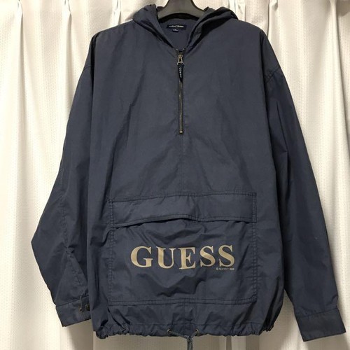Guess Jeans Hombres Sudadera Con Capucha Parka Suéter sudor L Grande Azul  Marino Modelo 1996 Raro | eBay