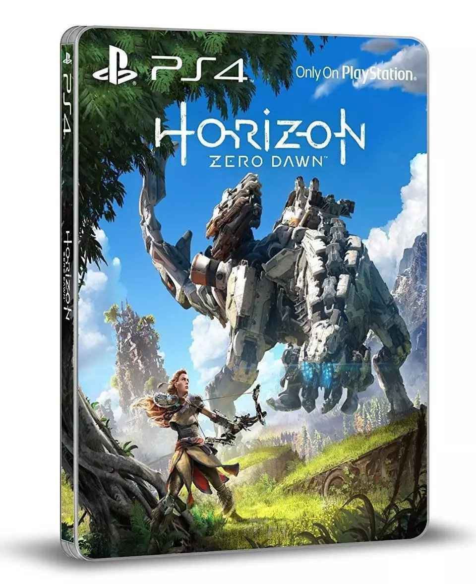 Someone posted a photo playing Horizon Zero Dawn with an XBox