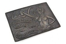 Collectible Coca Cola Art Nouveau Style Woman Belt Buckle